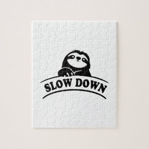 SLOW DOWN SLOTH JIGSAW PUZZLE