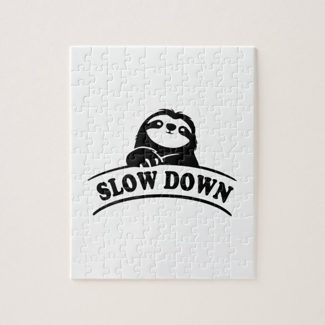 SLOW DOWN SLOTH JIGSAW PUZZLE (Vertical)