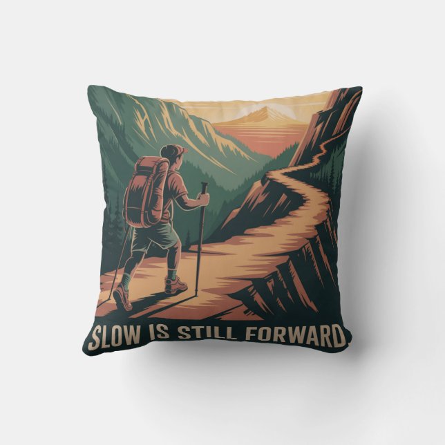 Slow Is Still Forward Cushion (Back)