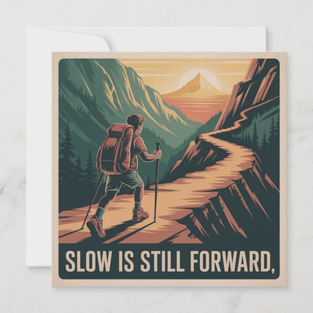 Slow Is Still Forward Holiday Card (Front)