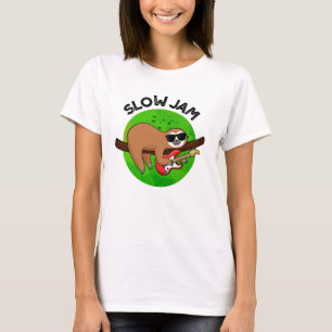Slow Jam Funny Music Animal Pun  T-Shirt