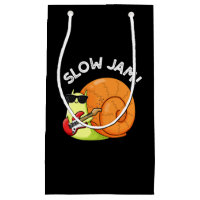 Slow Jam Funny Music Snail Pun Dark BG