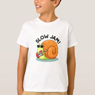 Slow Jam Funny Music Snail Pun  T-Shirt