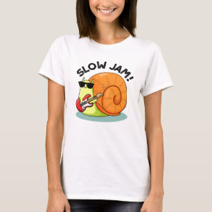 Slow Jam Funny Music Snail Pun  T-Shirt