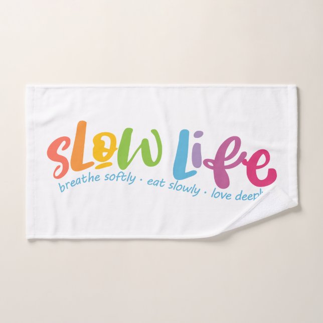 Slow Life Bath Towel Set (Hand Towel)