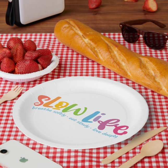 Slow Life Paper Plate (Picnic)