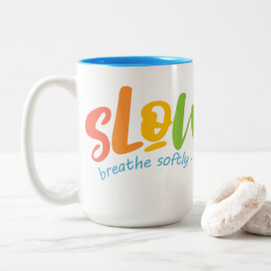 Slow Life Two-Tone Coffee Mug