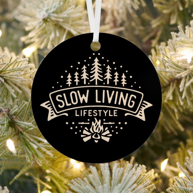 Slow Living Lifestyle Metal Tree Decoration (Insitu)