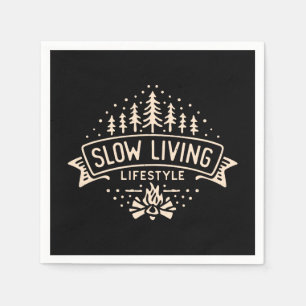 Slow Living Lifestyle Napkin