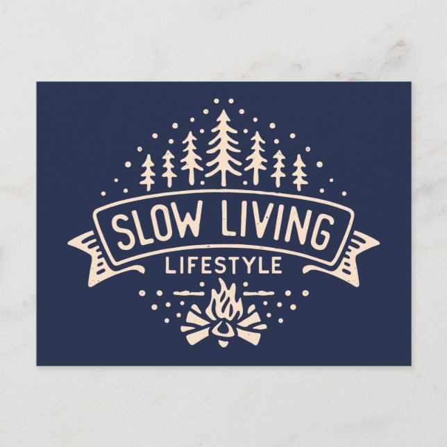 Slow Living Lifestyle Postcard (Front)