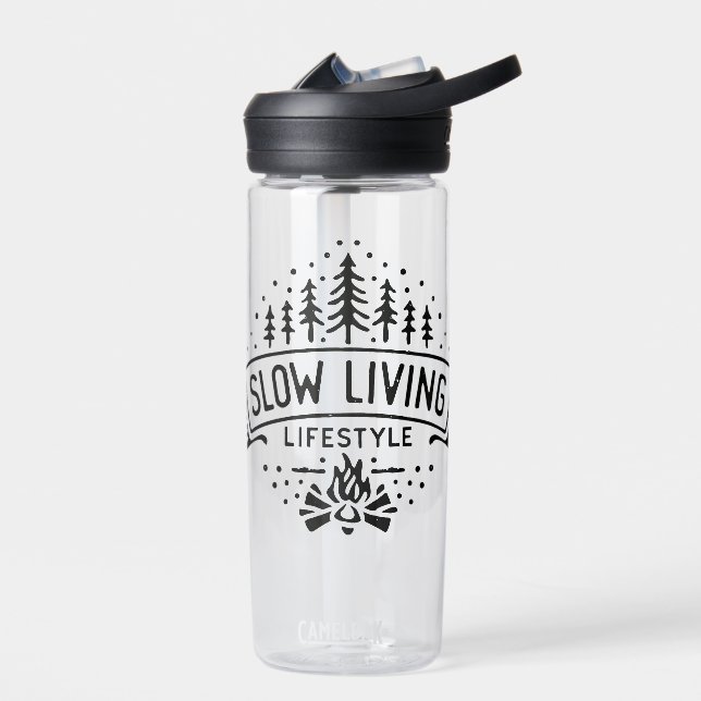 Slow Living Lifestyle Water Bottle (Left)