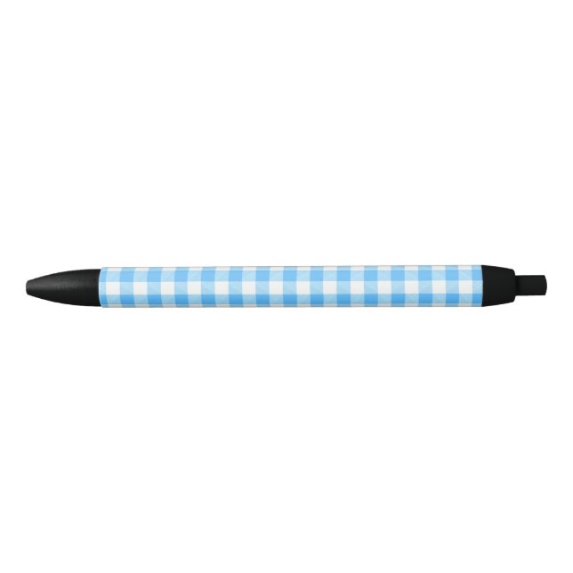 Slow-Living Summer Sky Check Black Ink Pen (Front)