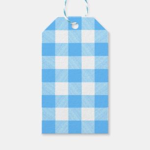 Slow-Living Summer Sky Check Gift Tags