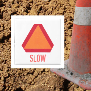 Slow Moving Vehicle Sign Magnet