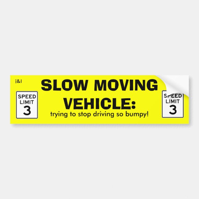 Slow Moving Vehicle sticker (Front)