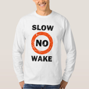 SLOW NO WAKE Grunge Style T-Shirt