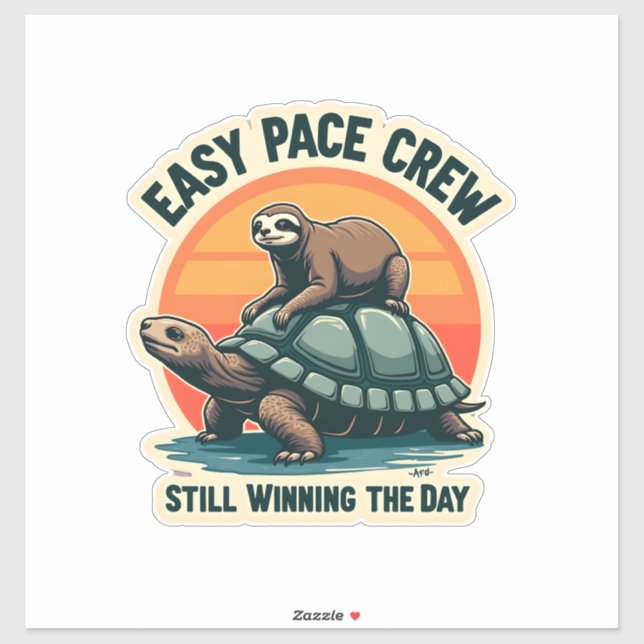 Slow Pace Squad Vintage Animal Runner Shirt 2 (Sheet)
