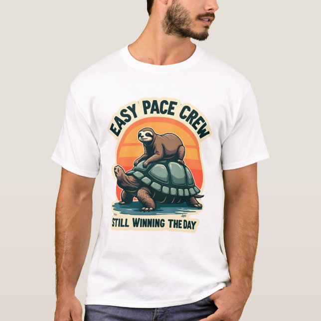 Slow Pace Squad Vintage Animal Runner Shirt 2 (Front)