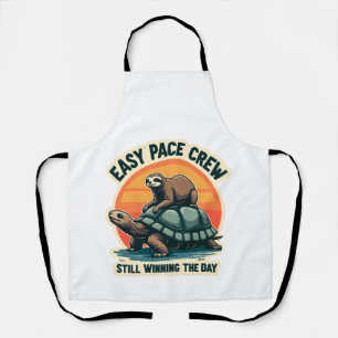 Slow Pace Squad Vintage Animal Runner Shirt 2 Apron