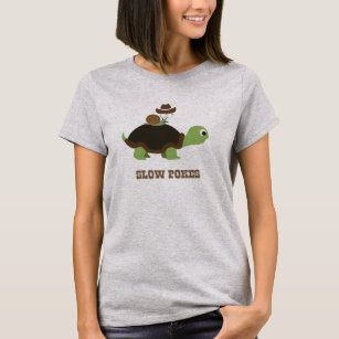 Slow Pokes - cowboy snail and turtle T-Shirt
