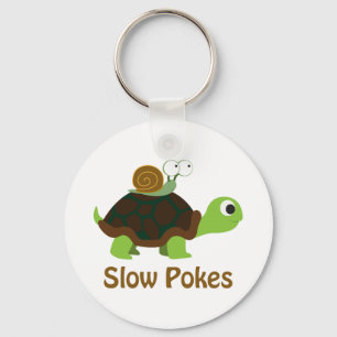 Slow Pokes - Turtle and Snail Key Ring