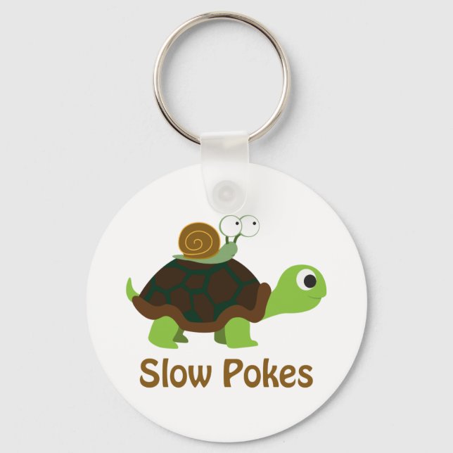 Slow Pokes - Turtle and Snail Key Ring (Front)