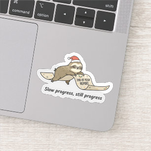 Slow Progress Still Progress Sloth Sticker 