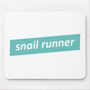 Slow Runner. Snail Runner Mouse Mat