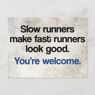 Slow Runners Postcard
