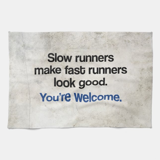 Slow Runners Tea Towel (Horizontal)
