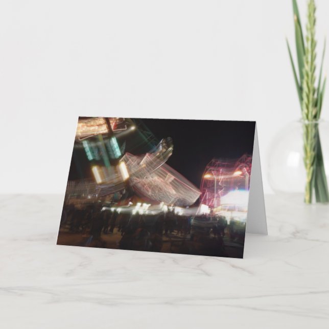 Slow Shutter Carnival Greeting Card (Front)