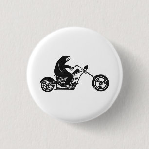 Slow Sloth On A Fast Bike 3 Cm Round Badge