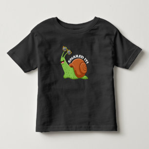 Slow Snail with Sunglasses Slug Fan Toddler T-Shirt