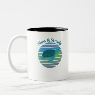 Slow & Steady Turtle Two-Tone Coffee Mug