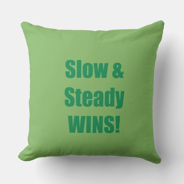 Slow & Steady WINS! Cushion (Front)
