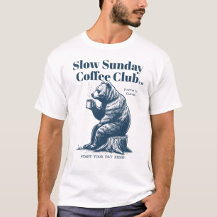 Slow Sunday Coffee Club Coffee Bear T-Shirt