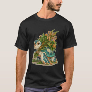 Slow Tides Vibes Cute Sea Turtle T-Shirt