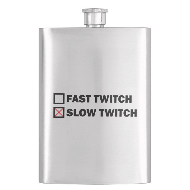 Slow Twitch Hip Flask (Front)