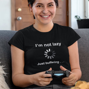 Slow Wifi Internet Lag Gaming Humour - Customisabl T-Shirt