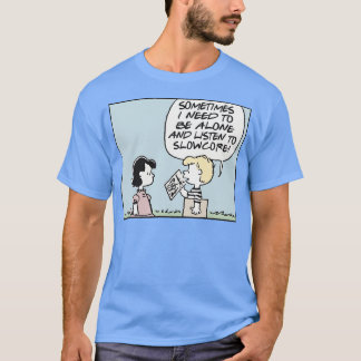 Slowcore Vinyl Record Fan Design T-Shirt
