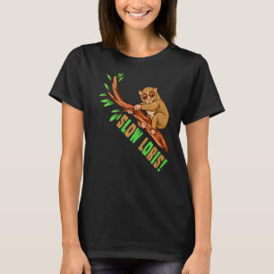 Slowloris Slow Loris Plumbloris Primate Monkey Ape T-Shirt