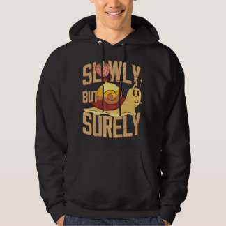 Slowly But Surely Snail Slug Cottagecore Cottage L Hoodie