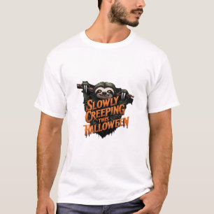Slowly Creeping This Halloween - Creepy Sloth Clas T-Shirt