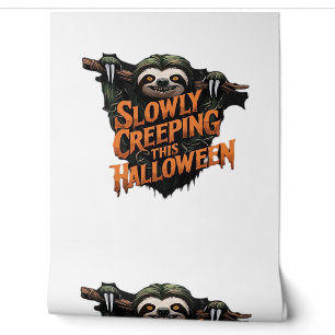 Slowly Creeping This Halloween - Creepy Sloth Clas Wallpaper