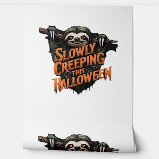 Slowly Creeping This Halloween - Creepy Sloth Clas Wallpaper