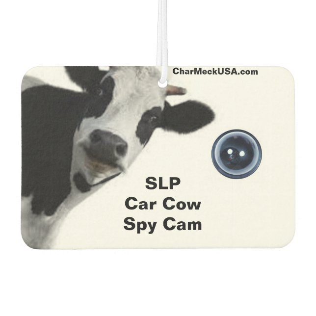 SLP Car Cow Spy Cam Car Air Freshener (Front)
