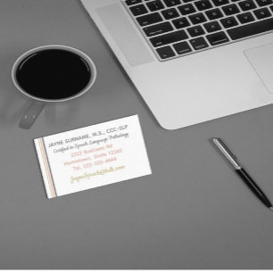 SLP cards! Speech Therapy Business Cards