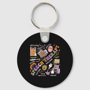 Slp Halloween Shirt Speech Therapy Halloween Cute Key Ring