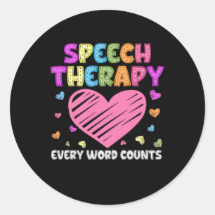 SLP Language Pathologist & Speech Therapy Classic Round Sticker