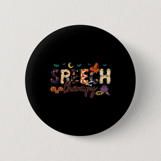 Slp Speech Language Pathologist Speech Therapist H 6 Cm Round Badge (Front)
